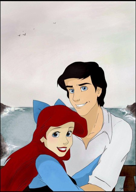 Русалочка ариель и принц