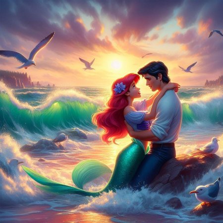Русалочка ариэль и принц эрик