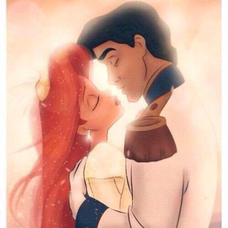 Ариэль и принц эрик поцелуй