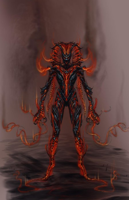 Огненный атронах скайрим