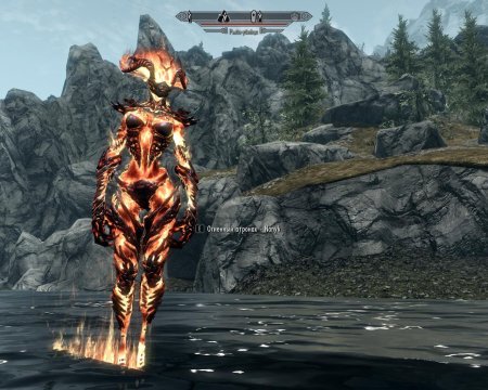 Огненный атронах скайрим