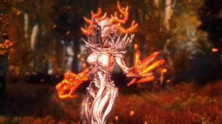 Огненный атронах скайрим