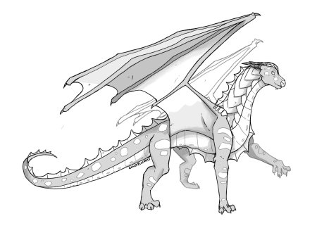 Драконья сага раскраска