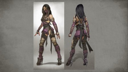 Милина mortal kombat concept art