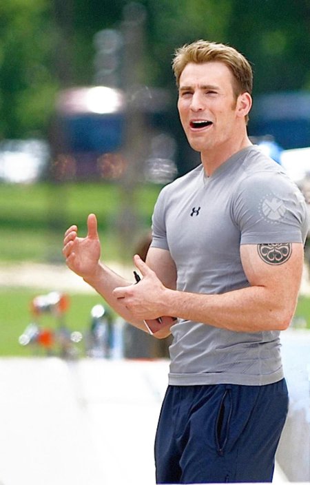 Крис эванс капитан америка торс