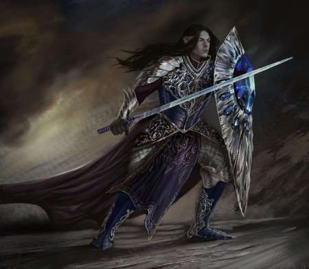 Эльф воин арт