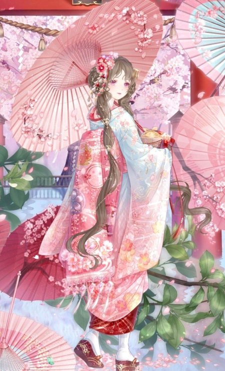 Кимоно гейши аниме