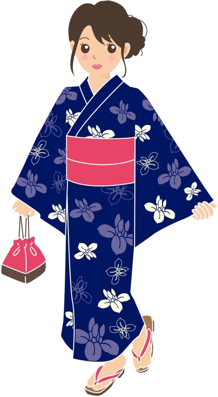 Японское кимоно рисунок
