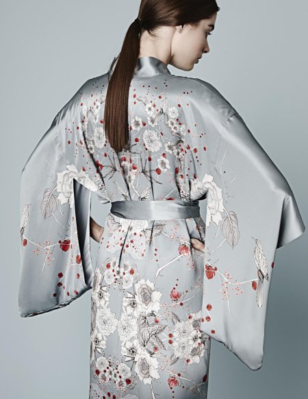 Шелковое кимоно