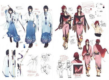 Фэнтези кимоно референс