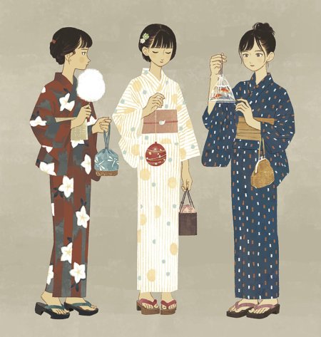 Японское кимоно эпохи тайсё