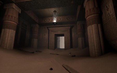 Египетский храм внутри