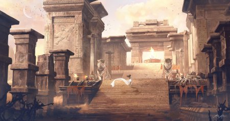 Храм древнего египта арт