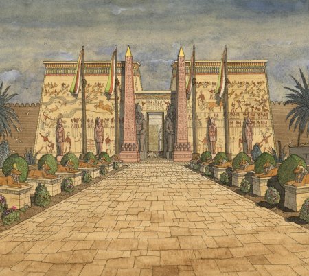 Древний египет храм луксор