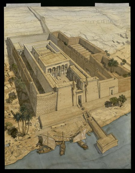 Луксорский храм древнего египта реконструкция