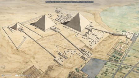 Пирамиды гизы реконструкция древний египет