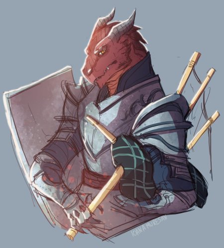 Драконорожденный днд арт