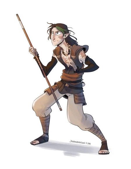 Эльф монах днд