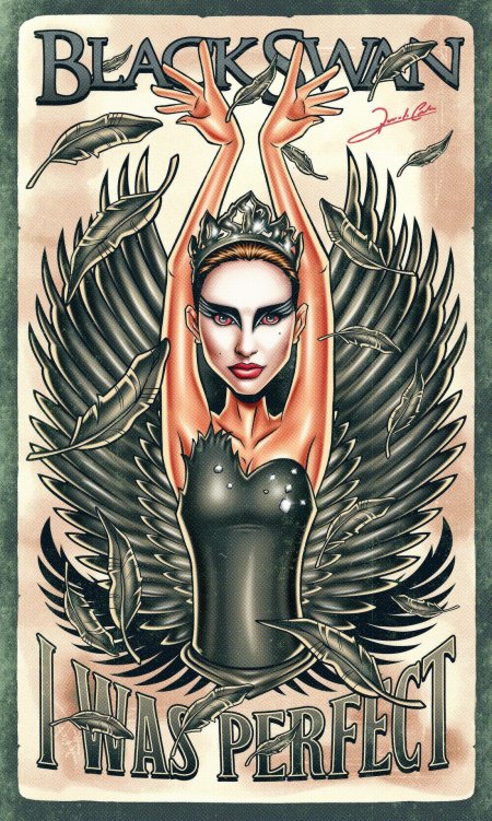 Черный лебедь арт