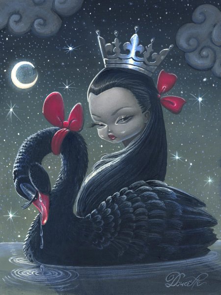 Художник lucy campbell черный лебедь