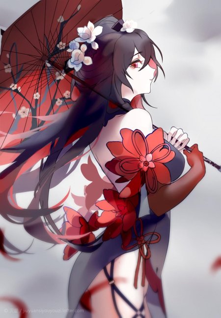 Красивая аниме девушка