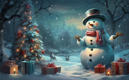 Новогодние снеговики