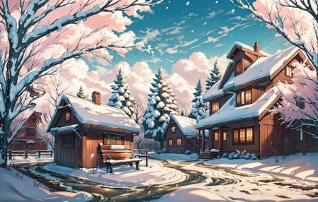 Пейзаж зимний