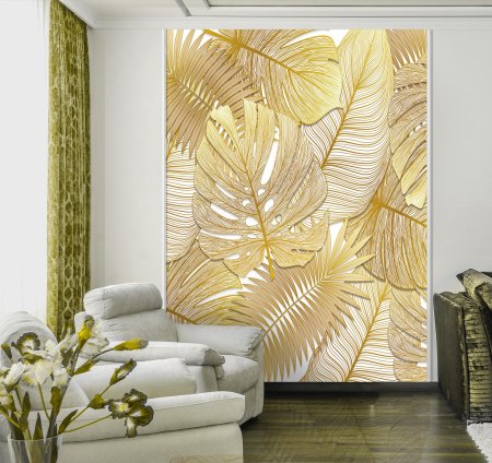 Аффреско банановые листья