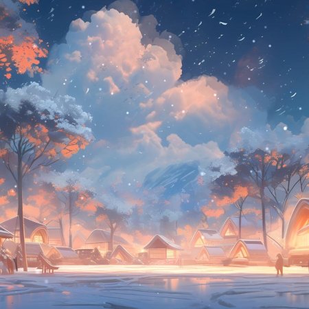 Пейзаж зима