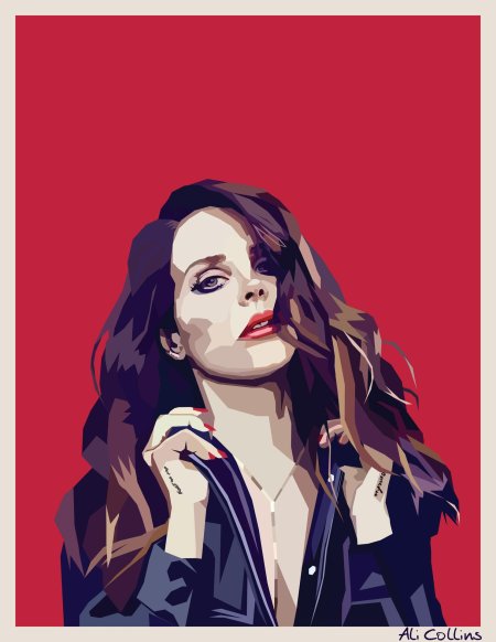 Картина по номерам lana del rey лана дель рей