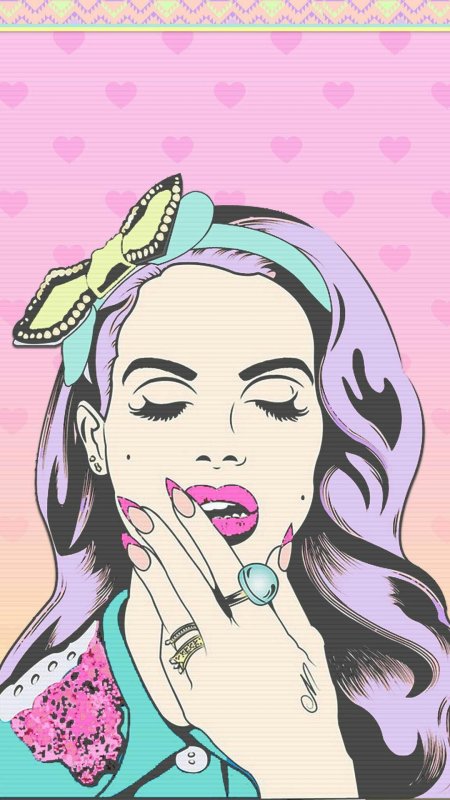 Девушка поп арт