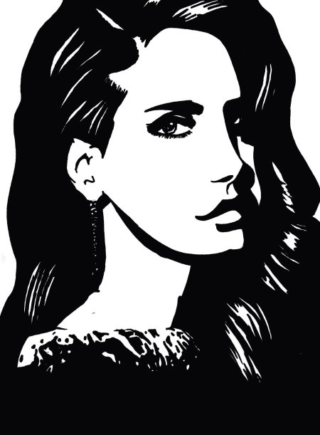 Портрет черно белый