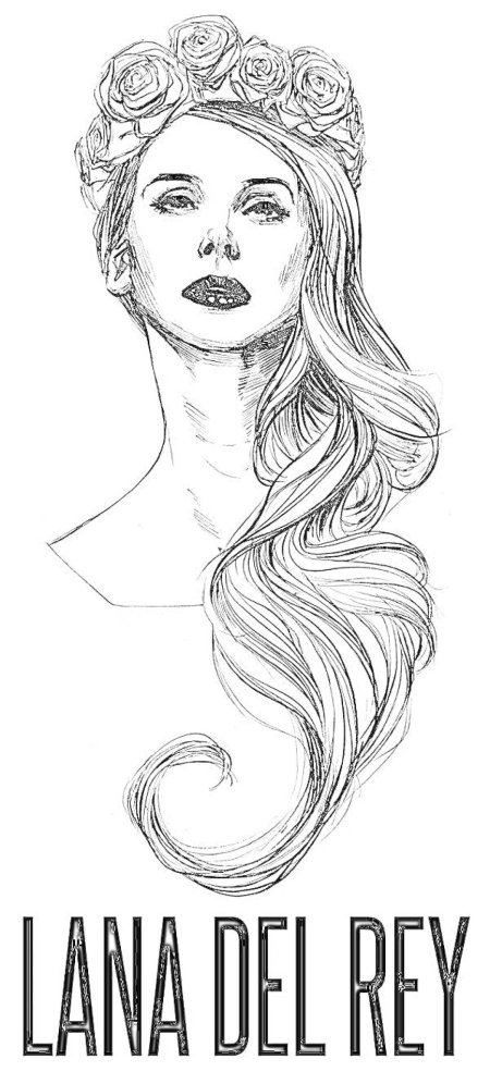 Лана дель рей рисунок