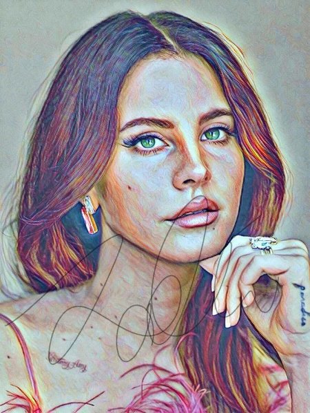 Лана дель рей рисунок