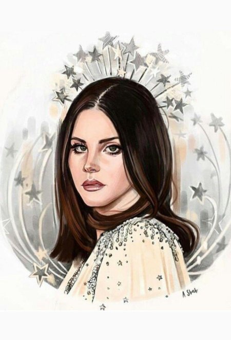 Картина по номерам lana del rey лана дель рей