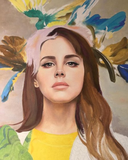 Картина по номерам на холсте лана дель рей