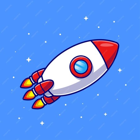 Ракета мультяшная