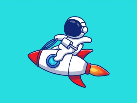 Космонавт мультяшный