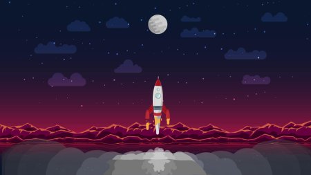 Космос и ракета