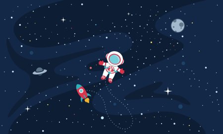 Векторная иллюстрация космос