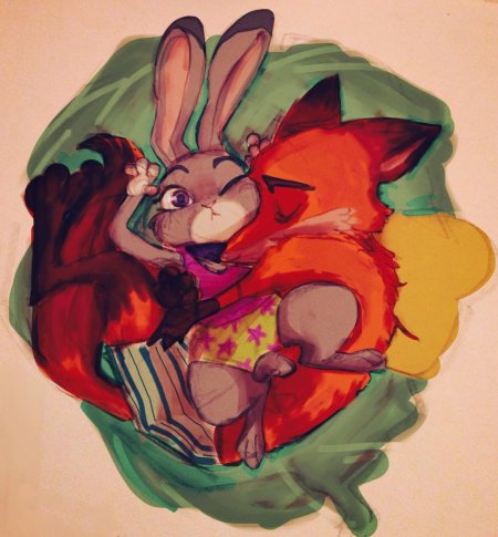 Зверополис лис и зайка любовь