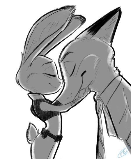 Зверополис лис и заяц любовь