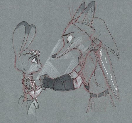 Рисунки джуди хопс и ника