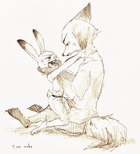 Лис и заяц из зверополиса