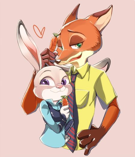 Зверополис ник и джуди