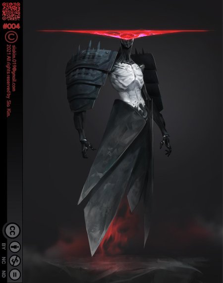 Ронин самурай демон киберпанк