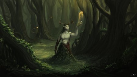 Леший фэнтези арт славянская мифология