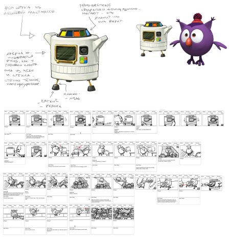 Смешарики робот няня