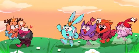 Смешарики крош и ежик