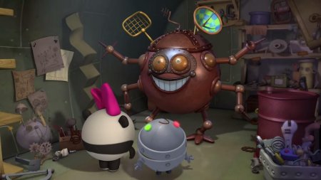 Смешарики робот железная няня